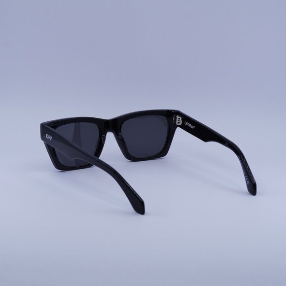Off-White OERI13X VALDEZ 1007 Sunglasses Black Square Frame, Dark Grey Lenses main image 5